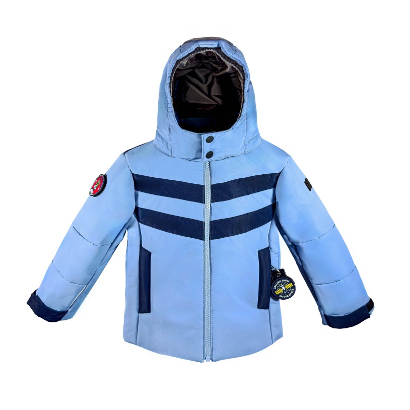 Ski jacket dust blue-navy blue