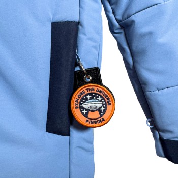 Ski jacket dust blue-navy blue