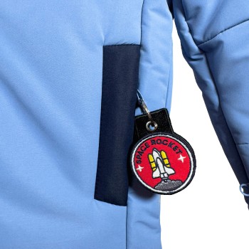 Ski jacket dust blue-navy blue