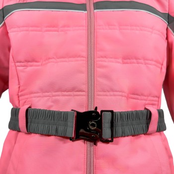 Ski jacket coralpink-cedarbrown-pearlwhite