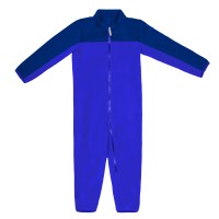Fleece overall dark blue royal-persian blue