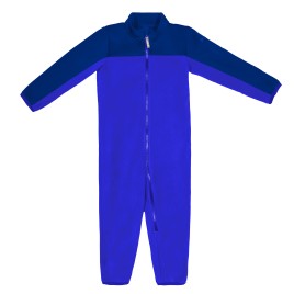 Fleece overall dark blue royal-persian blue