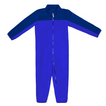 Fleece overall dark blue royal-persian blue