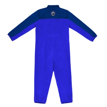 Fleece overall dark blue royal-persian blue