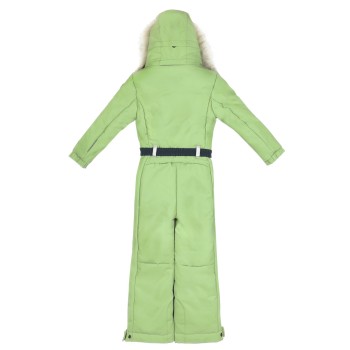 Ski overall misty mint-olive green-pearl white