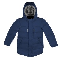 Down coat navy blue