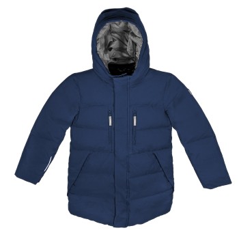 Down coat navy blue