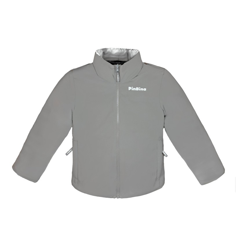 Jacket cedar brown-pearl white
