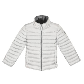 Jacket cedar brown-pearl white