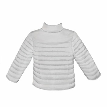 Jacket cedar brown-pearl white